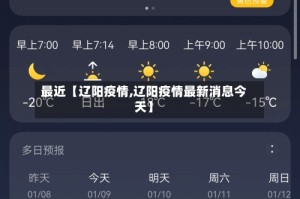 最近【辽阳疫情,辽阳疫情最新消息今天】