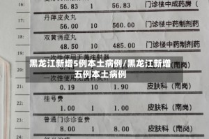 黑龙江新增5例本土病例/黑龙江新增五例本土病例