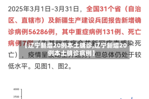 【辽宁新增20例本土确诊,辽宁新增20例本土确诊病例】