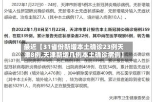 最近【31省份新增本土确诊23例天津8例,天津新增几例本土确诊病例】