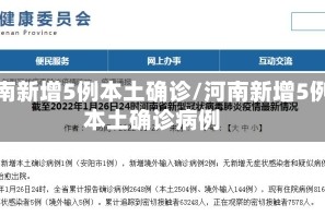 河南新增5例本土确诊/河南新增5例本土确诊病例