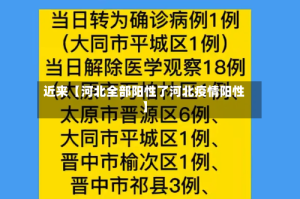 近来【河北全部阳性了河北疫情阳性】
