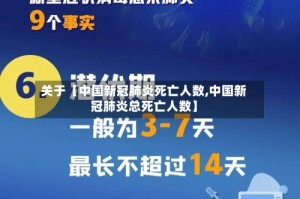 关于【中国新冠肺炎死亡人数,中国新冠肺炎总死亡人数】