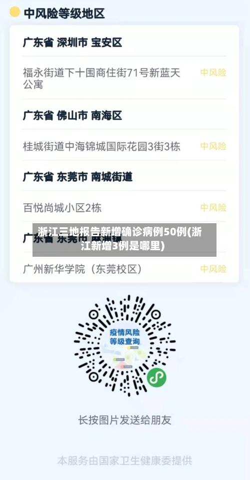 浙江三地报告新增确诊病例50例(浙江新增3例是哪里)-第1张图片