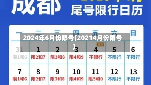 2024年6月份限号(20214月份限号)-第2张图片