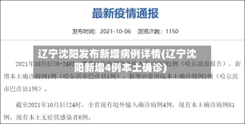 辽宁沈阳发布新增病例详情(辽宁沈阳新增4例本土确诊)-第1张图片