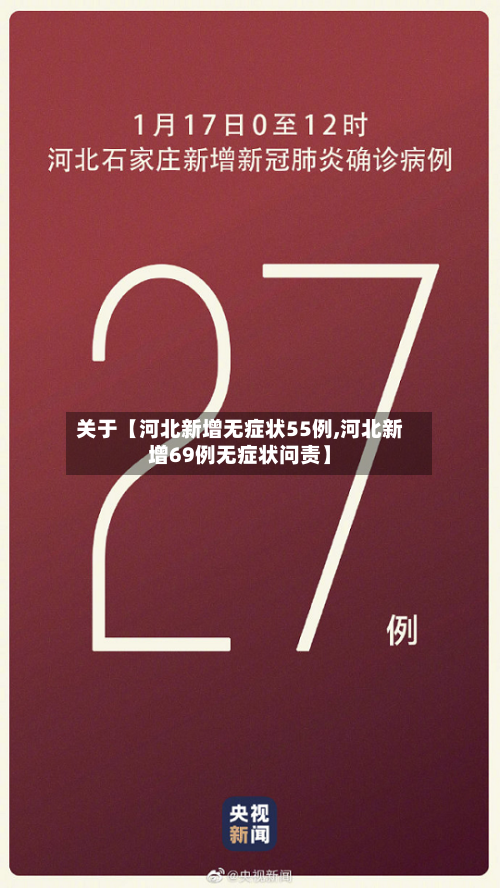 关于【河北新增无症状55例,河北新增69例无症状问责】-第1张图片