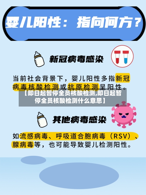 【即日起暂停全员核酸检测,即日起暂停全员核酸检测什么意思】-第1张图片