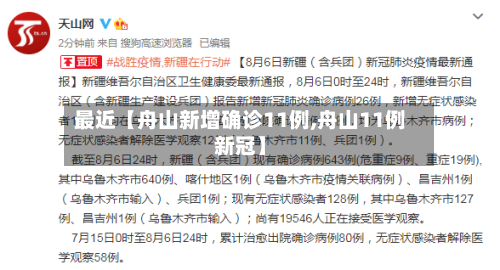 最近【舟山新增确诊11例,舟山11例新冠】-第2张图片