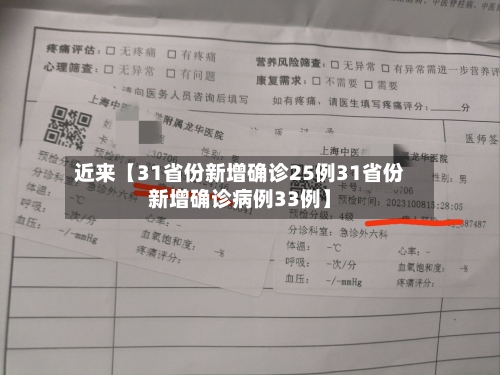 近来【31省份新增确诊25例31省份新增确诊病例33例】-第1张图片