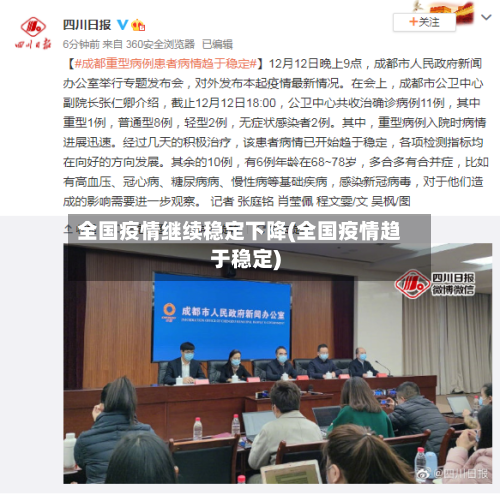 全国疫情继续稳定下降(全国疫情趋于稳定)-第1张图片